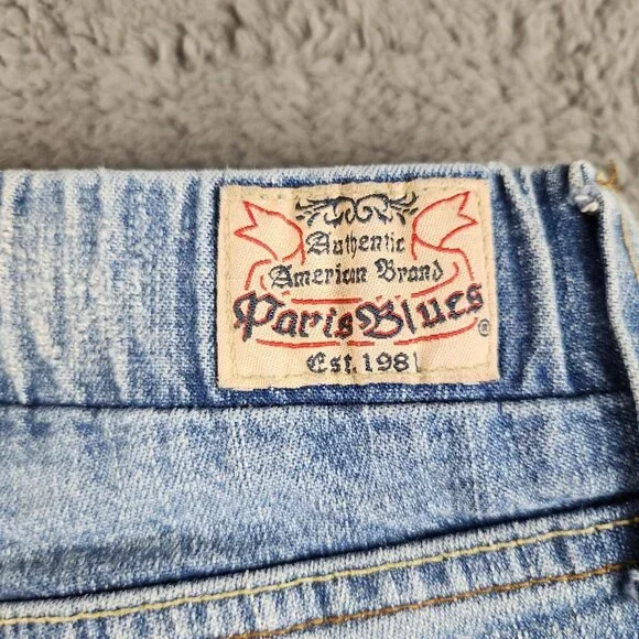 Women's High-Rise Kick Boot Jeans Size 14/15 Paris Blues Elastic Waist Ladies - Picture 9 of 10